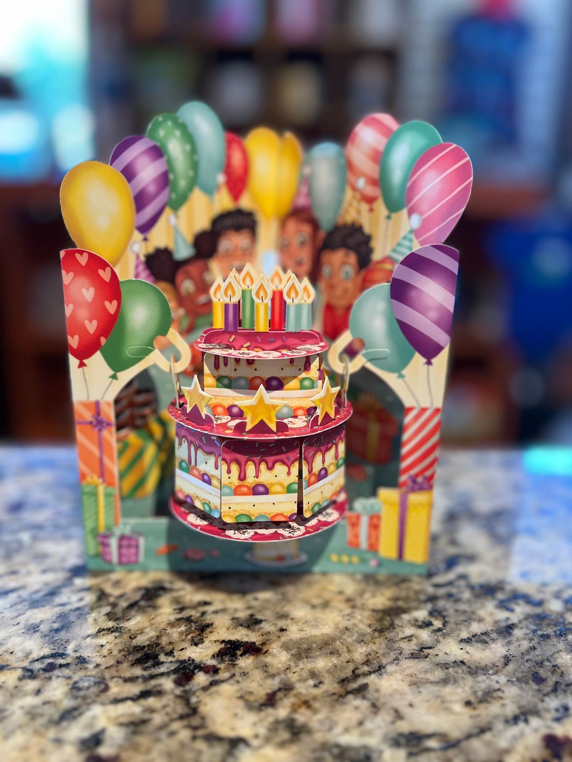 Santoro Swing Card - Birthday Cake
