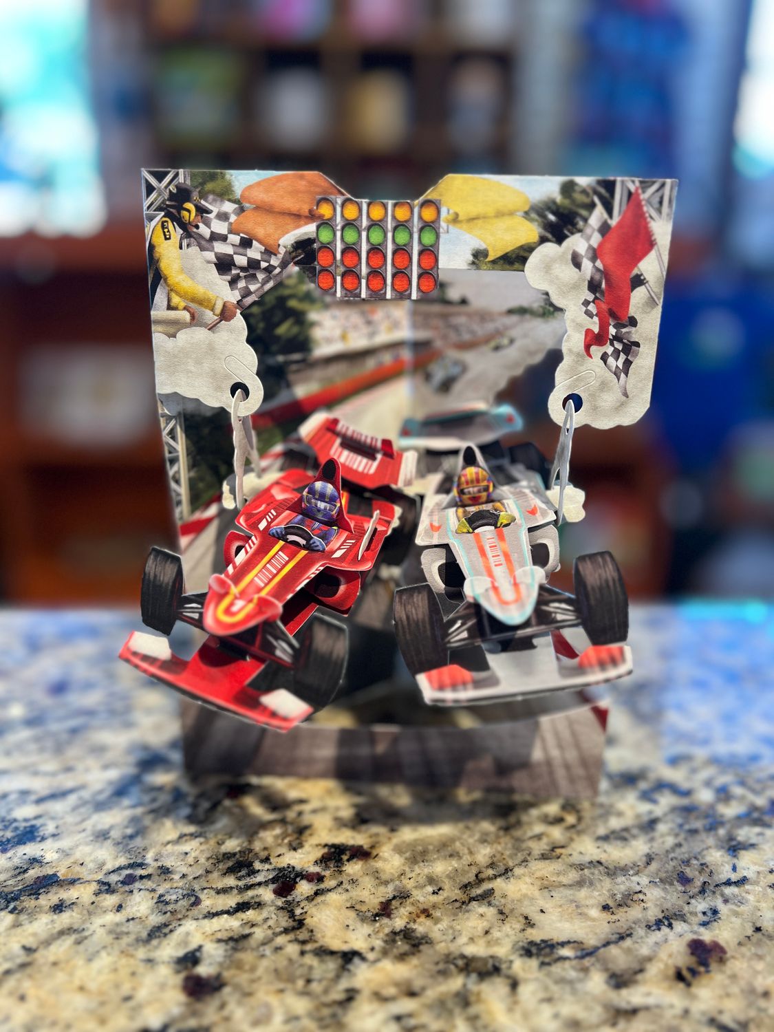 Santoro Swing Card - Racing Cars