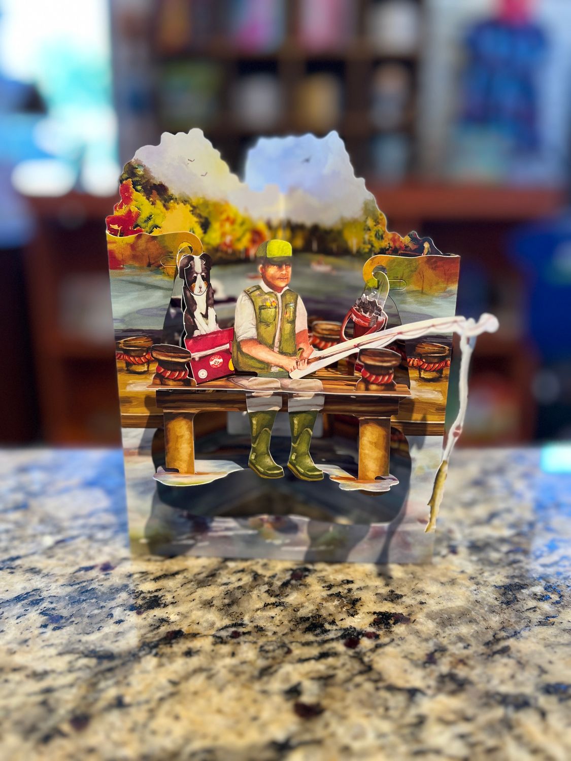 Santoro Swing Card - Fishing
