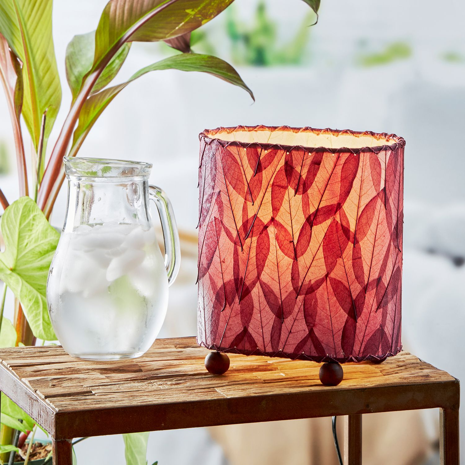 Mini Guyabano Leaf Lamp, Eangee Colors: Purple