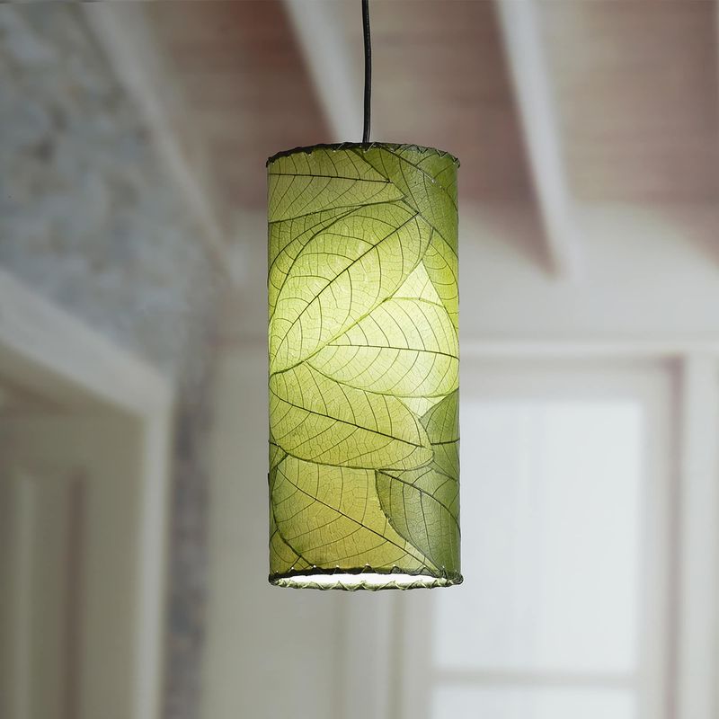 Leaf Cylinder Pendant