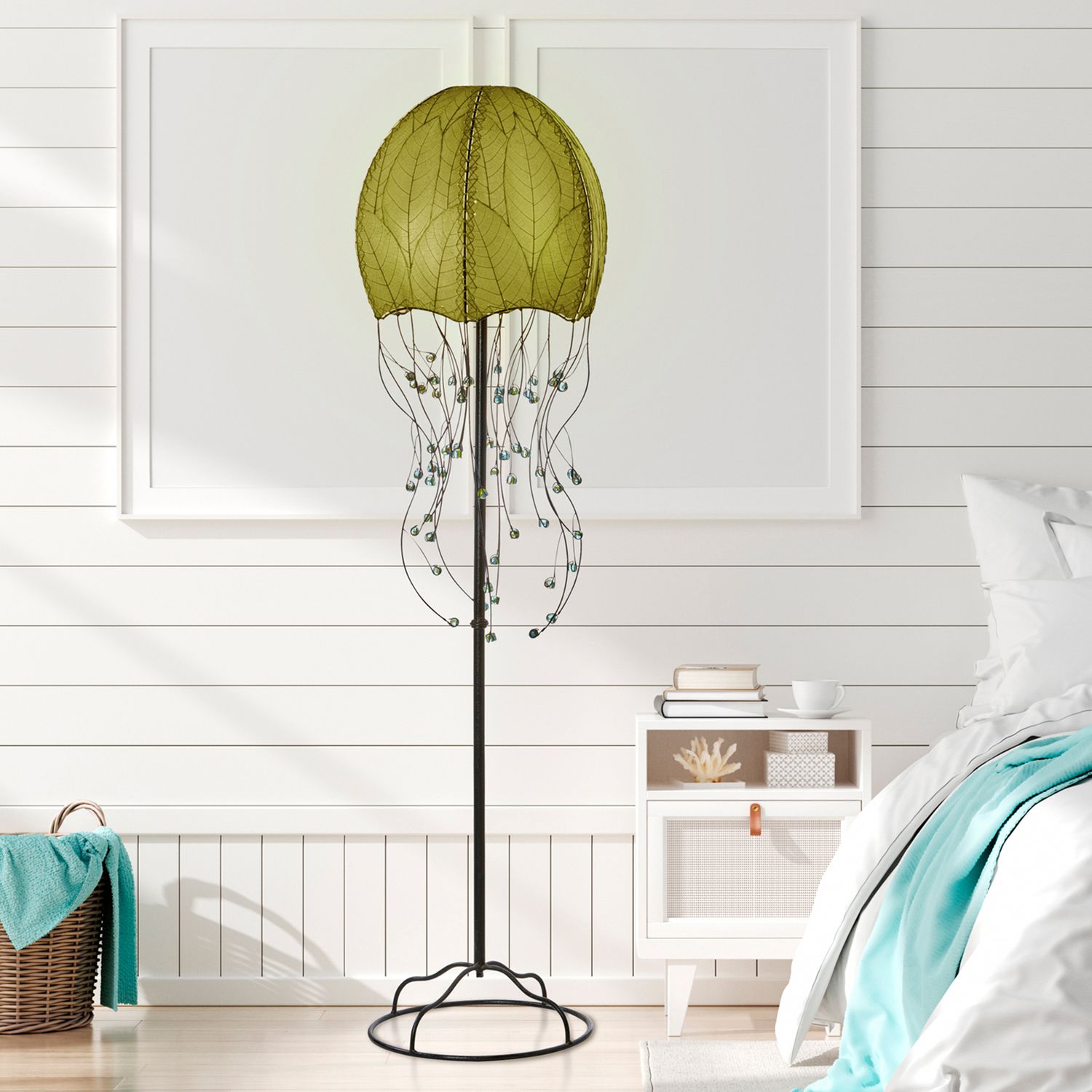 Jellyfish Floor Leaf Lamp, Eangee Colors: Green