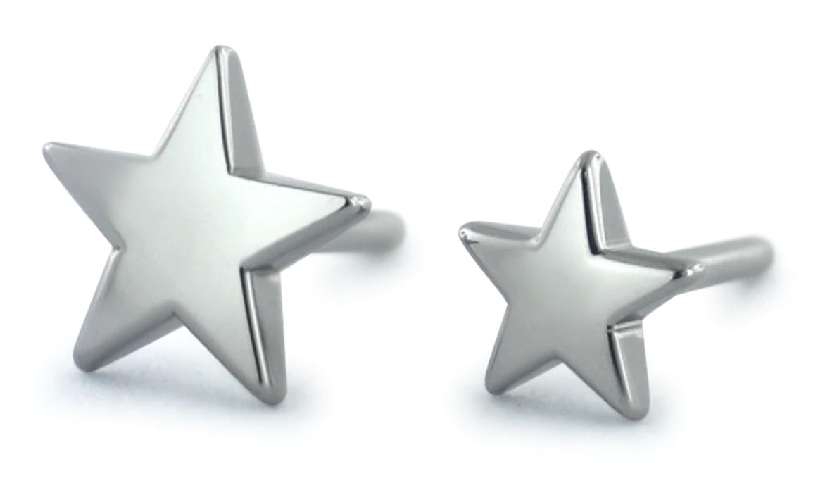 18g 3mm star end threadless
