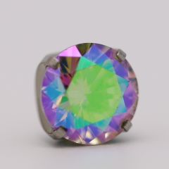 18g prong set threadless end 2.5mm aurora borealis
