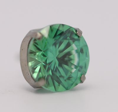 18g prong set threadless end 1.5mm green