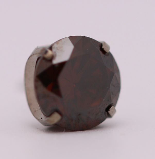 18g prong set threadless end 1.5mm chocolate brown