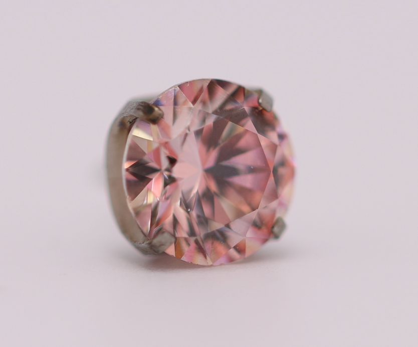 18g prong set threadless end 1.5mm morganite