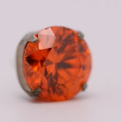 18g prong set threadless end 4mm orange
