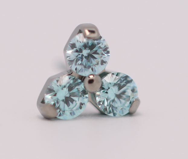 18g trinity prong 3x1.5mm frosty mint