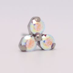 18g trinity prong 3x2mm aurora borealis