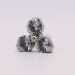 18g trinity prong 3x2mm ocean gray