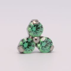 18g trinity prong 3x2mm green