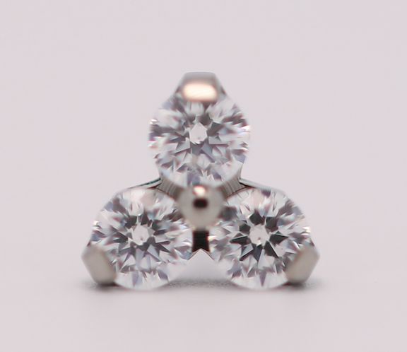 18g trinity prong 3x1.5mm cz
