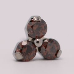 18g trinity prong 3x2mm chocolate brown