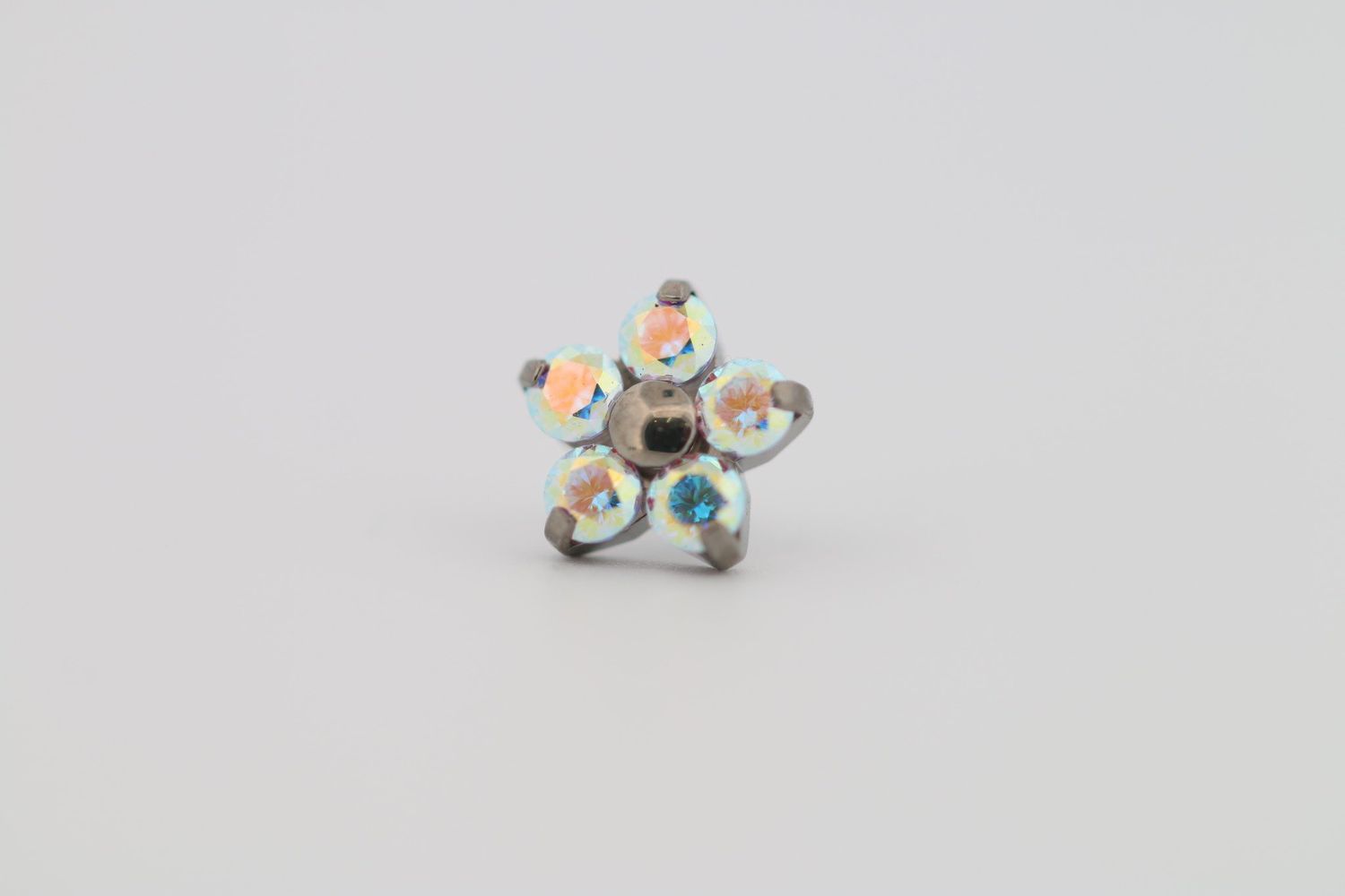 18g prong set threadless end flower 5x1.5mm paradise shine