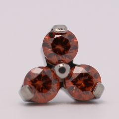 18g trinity prong 3x2mm caramel