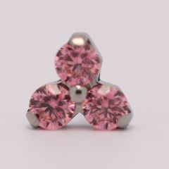 18g trinity prong 3x2mm pink
