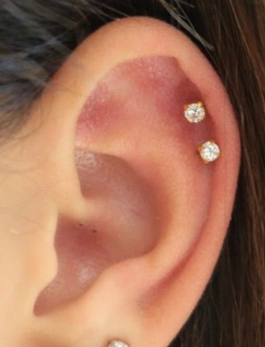Helix piercing x2