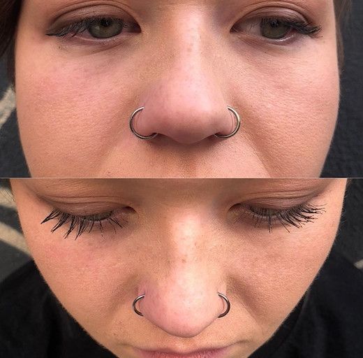 Nostril piercing x2