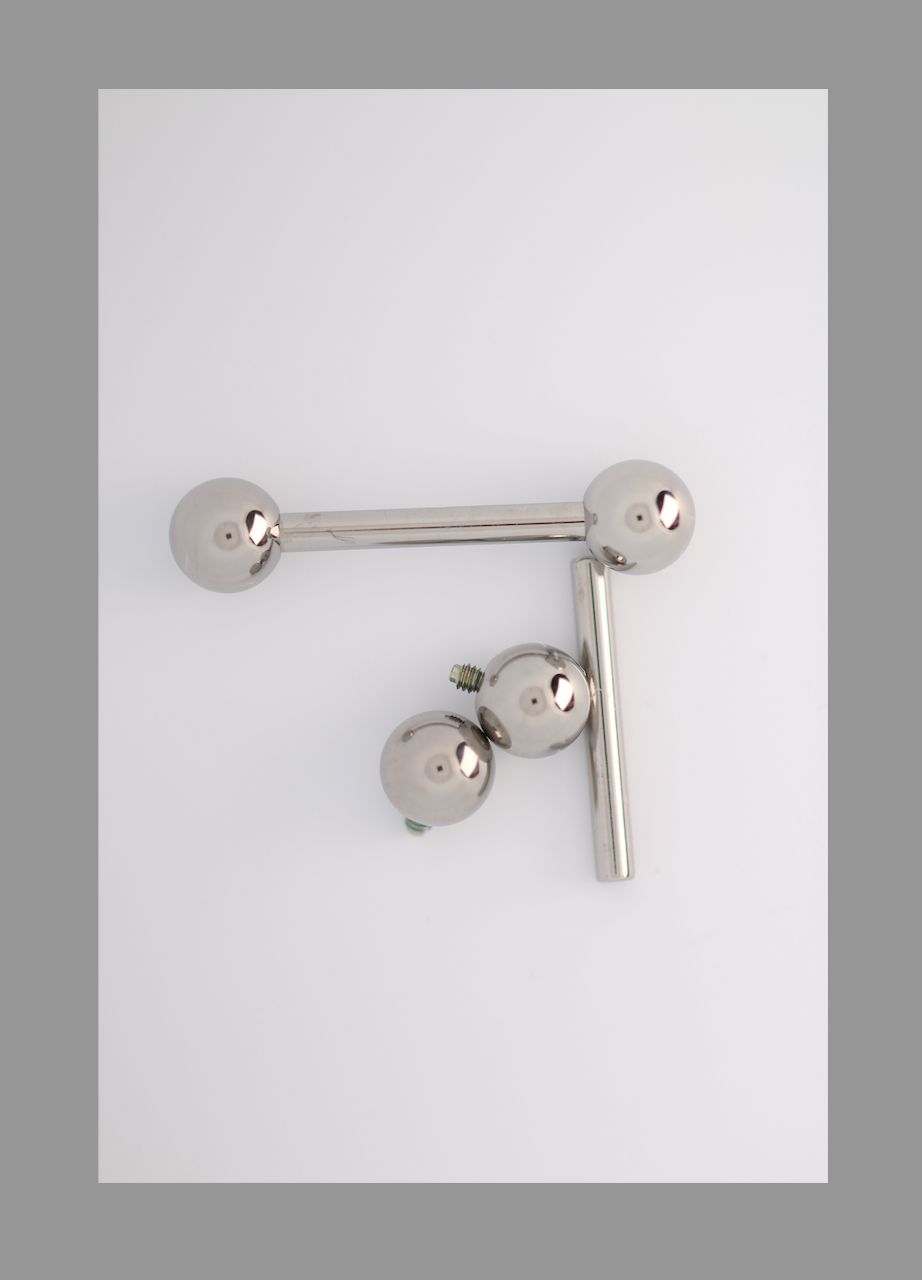 14g 5/16 straight barbell threaded shaft