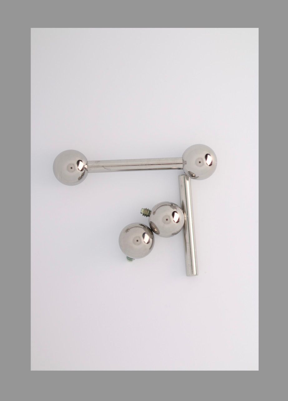14g 1 7/16 straight barbell threaded shaft