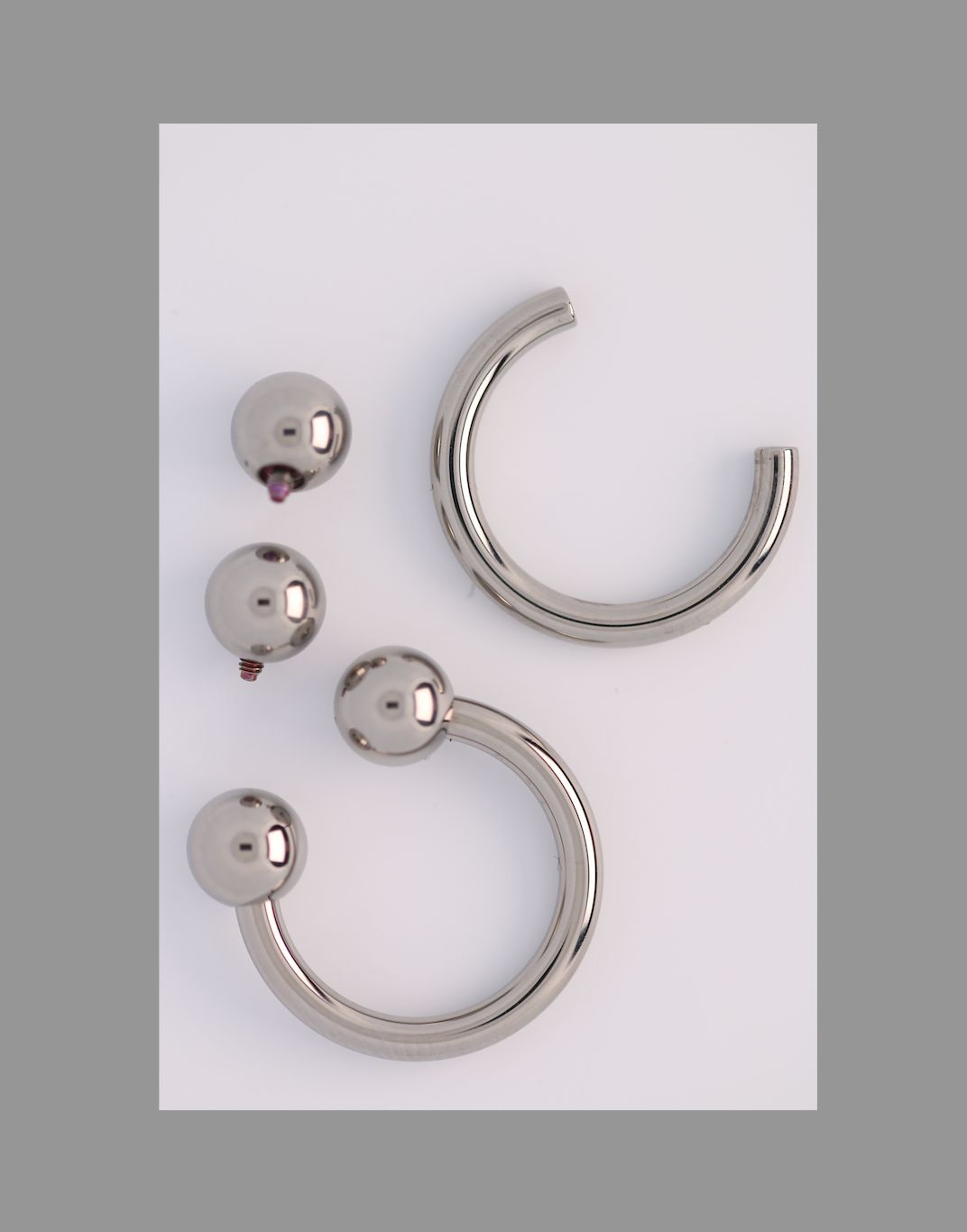 12g 5/8 circular barbell threaded shaft