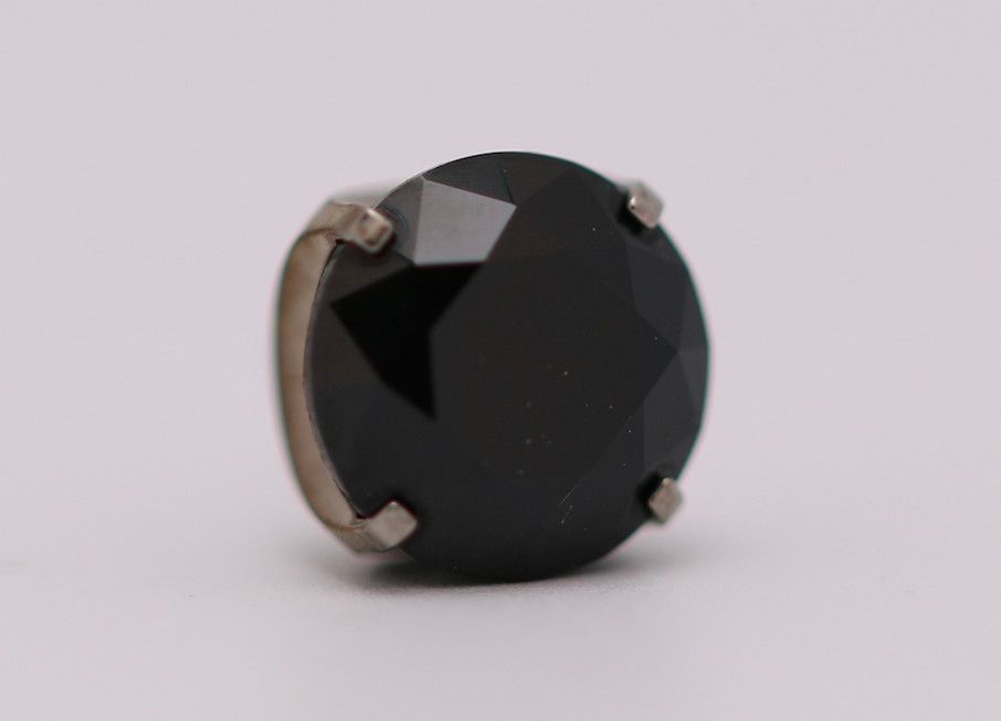 18g prong set threadless end 6mm black