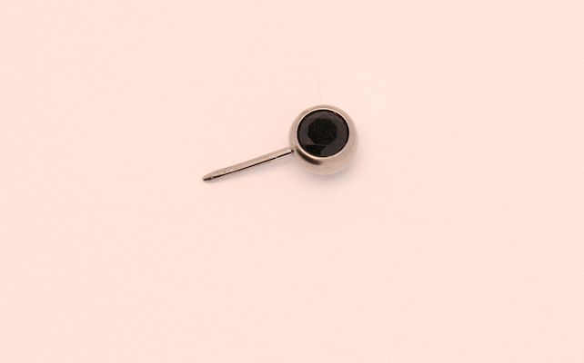 16g side gem ball 2.5mm black