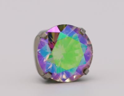18g prong set threadless end 1.5mm aurora borealis