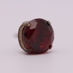 18g prong set threadless end 2mm ruby