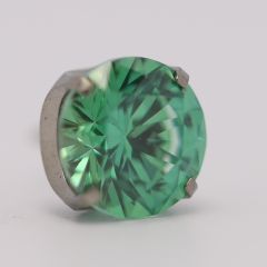 18g prong set threadless end 3mm green