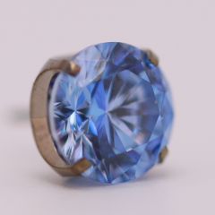 18g prong set threadless end 4mm arctic blue