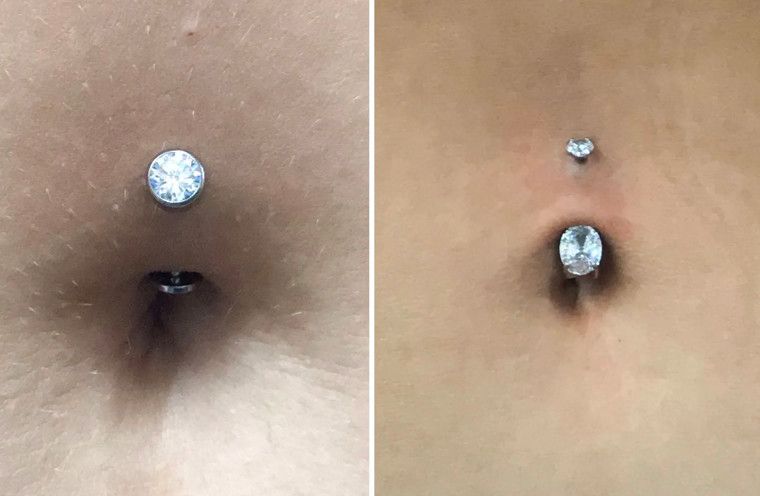 Navel piercing