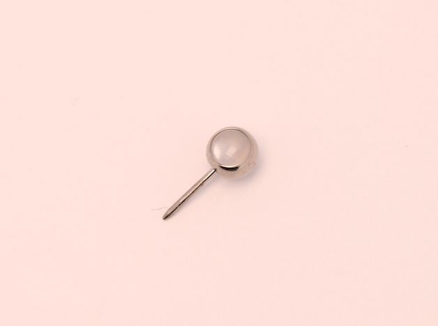 16g side gem ball 2.5mm moonstone genuine cabochon