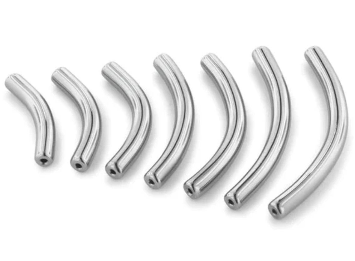 16g 1/2 curved barbell threadless