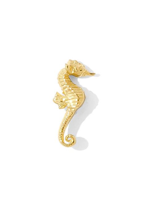 18g Seahorse pin threadless YAU (right)