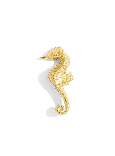 18g Seahorse pin threadless YAU (left)