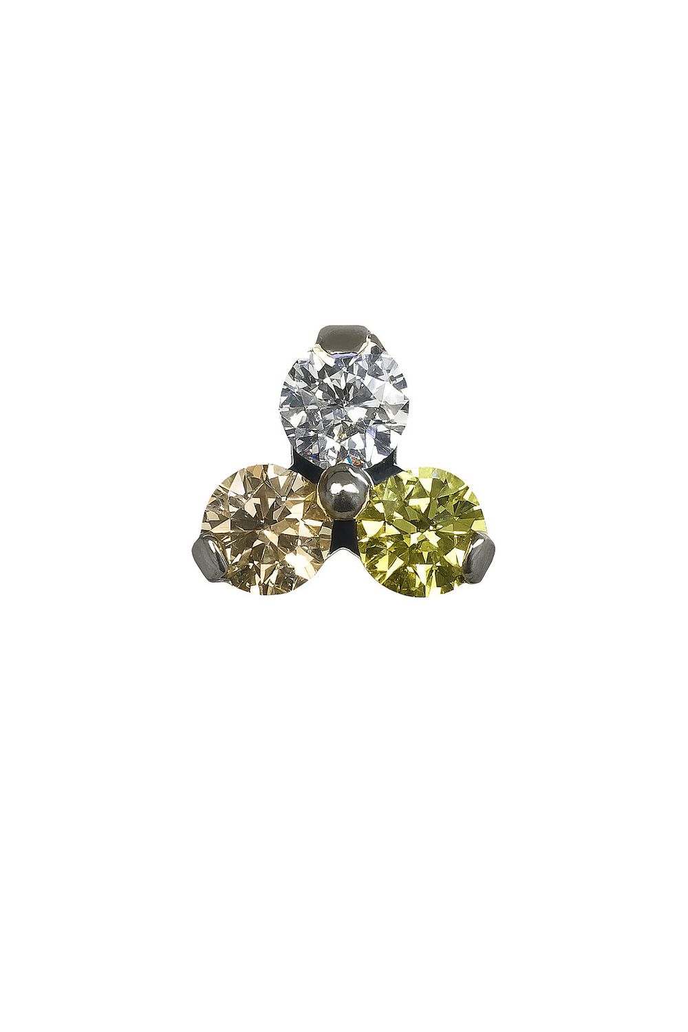 18g ombre trinity prong 3x1.5mm cz/champagne/yellow