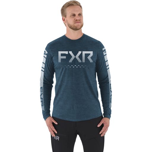 FXR HELIUM TECH L-SLEEVE JERSEY 23, Color: STEEL /GREY, Size: S