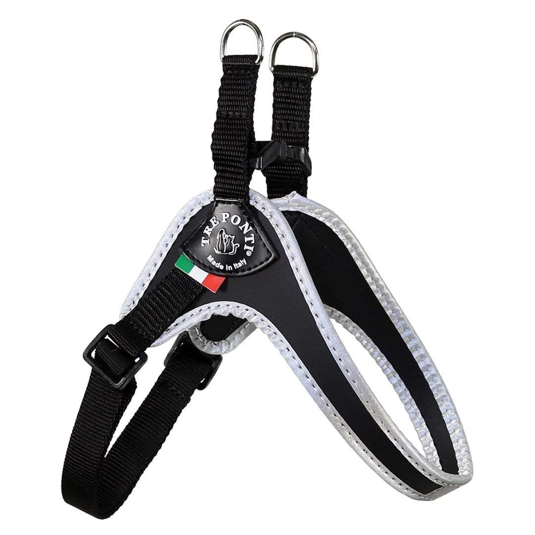 Tre Ponti Adjustable Belly Harness, Color: Black, Size: 1