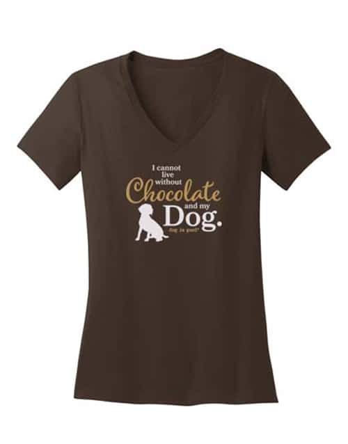 Dog is Good T-Shirt Chocolate &amp; My Dog (Final Sale), Size: Small