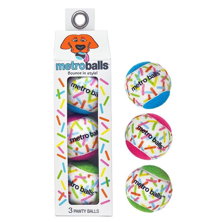 Metro Paws Balls 3pk FINAL SALE