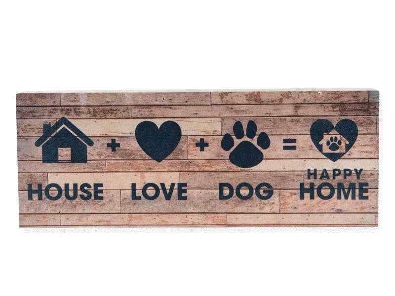 Dog Speak Sign Box House+Dog+Love=Home FINAL SALE