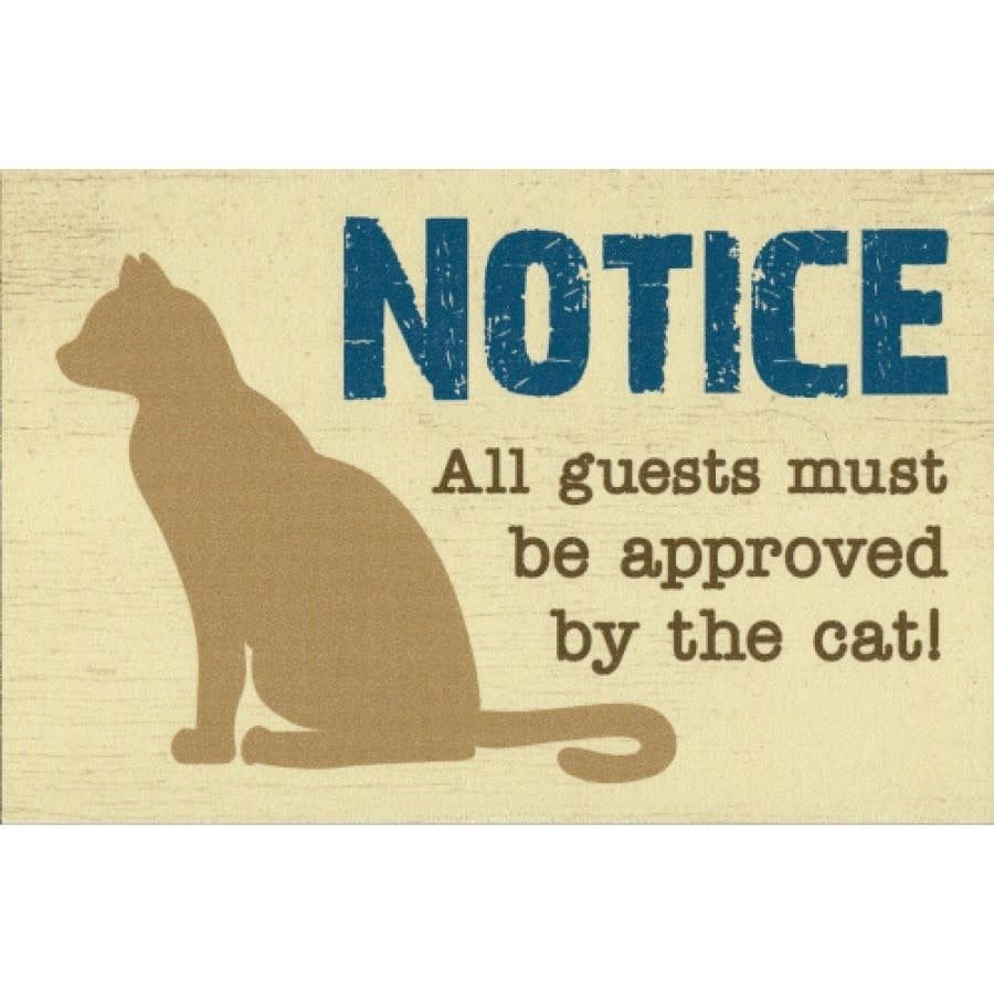Dog Speak Sign Box Notice All Guests...Cat FINAL SALE