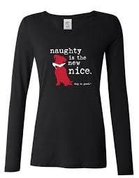 Dog is Good Holiday T-Shirt Naughty is the New Nice (Final Sale)
