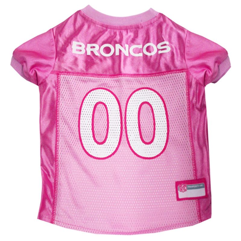 Pets First Denver Broncos Pink Jersey