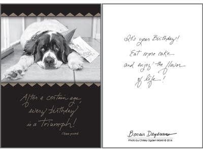 Dog Speak Card Birthday After a Certain Age FINAL SALE