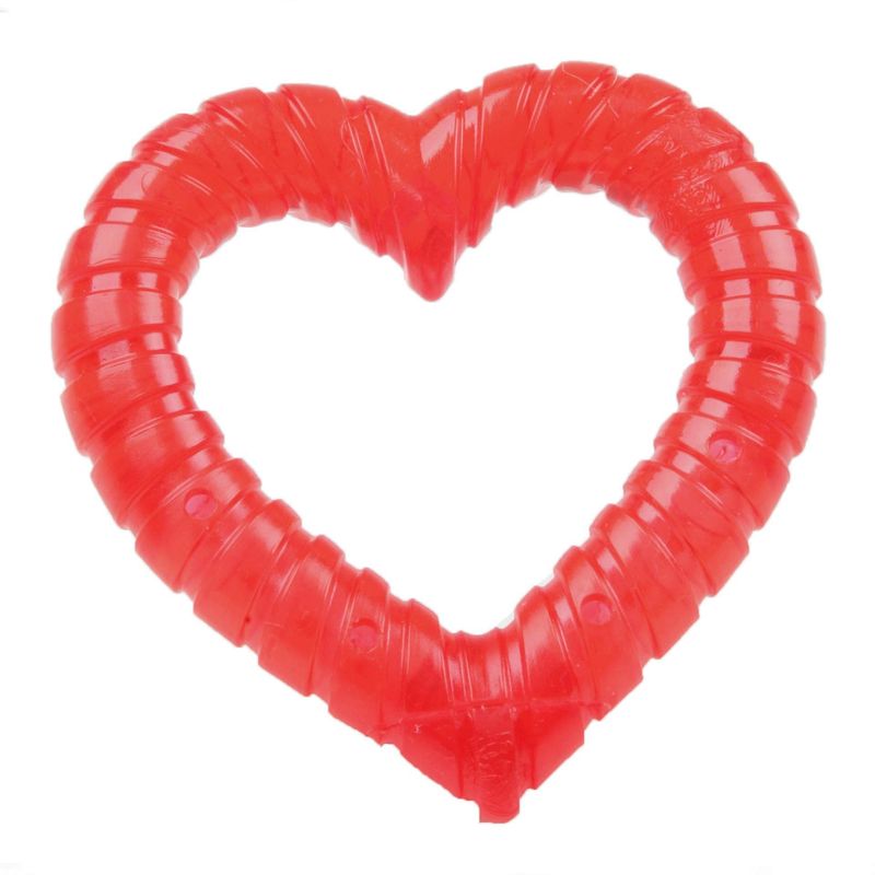 Snuggle Puppy Teathing Aid Heart Red FINAL SALE