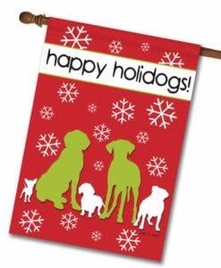 Gateway Lane Happy Holidogs Flag FINAL SALE