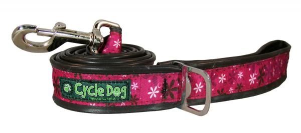 Cycle Dog Leash Hot Pink Flower 6ft FINAL SALE
